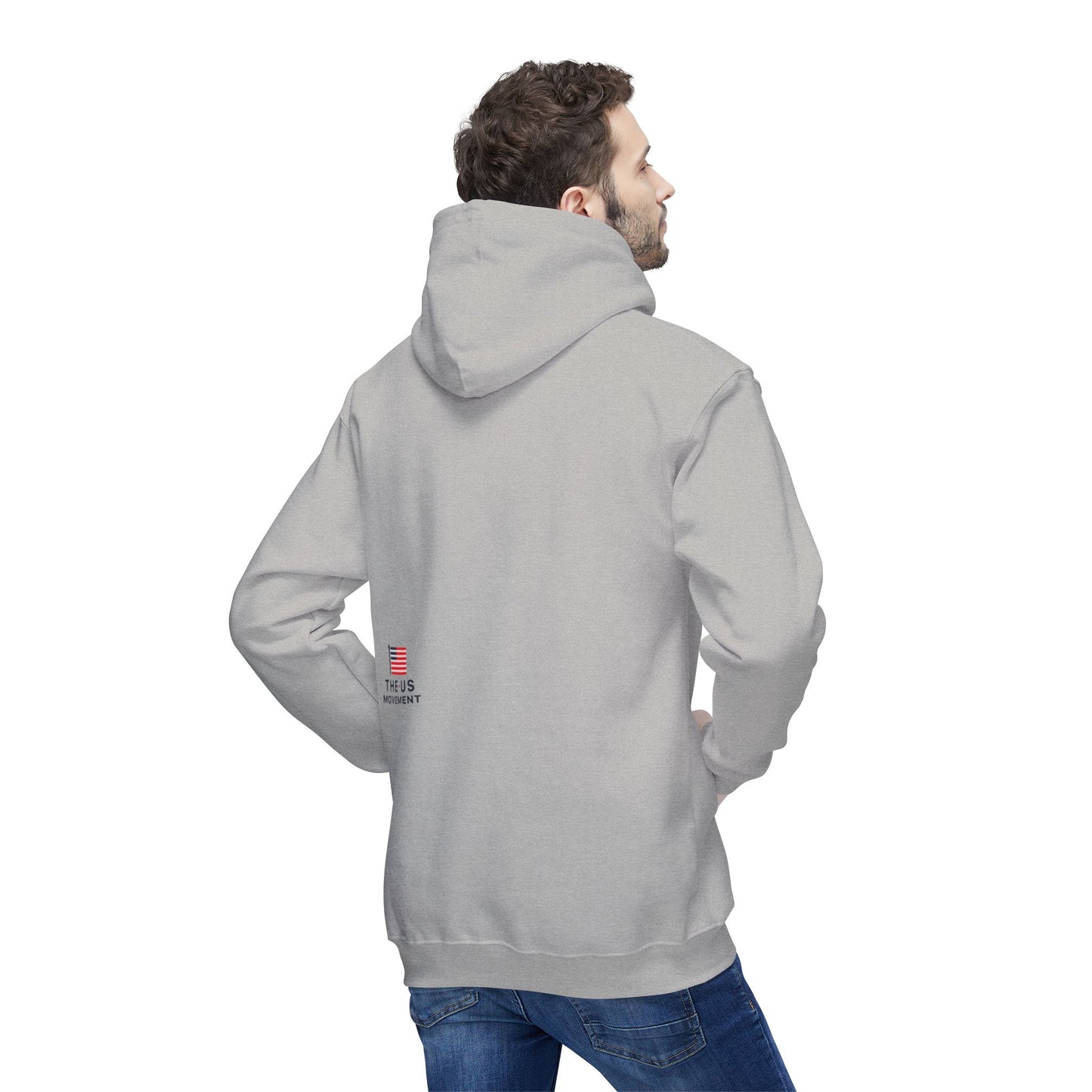 Standard USa Hoodie - White/Grey (Made in USA)