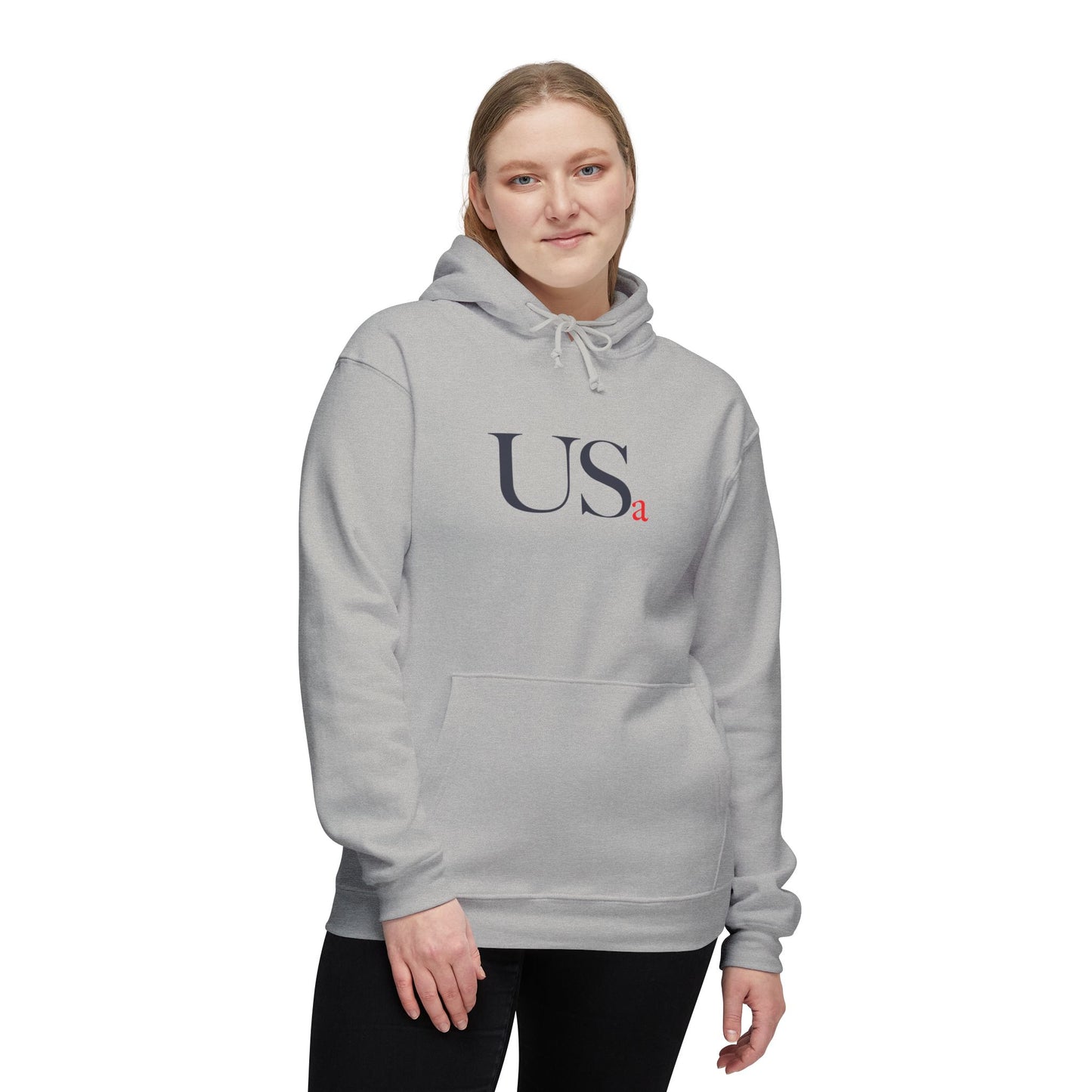 Standard USa Hoodie - White/Grey (Made in USA)