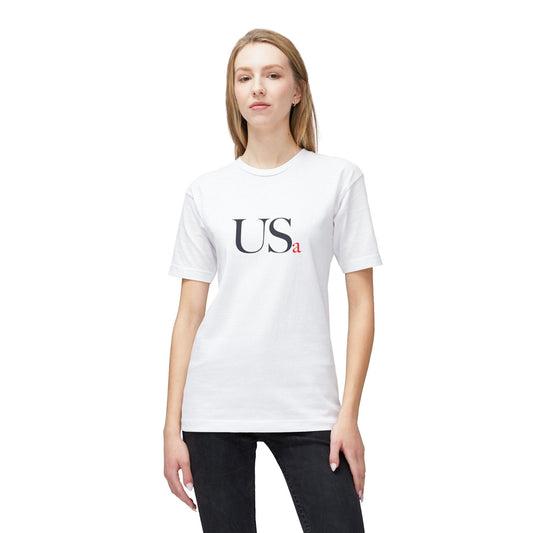 Standard USa Tee - White/Grey (Made in USA)