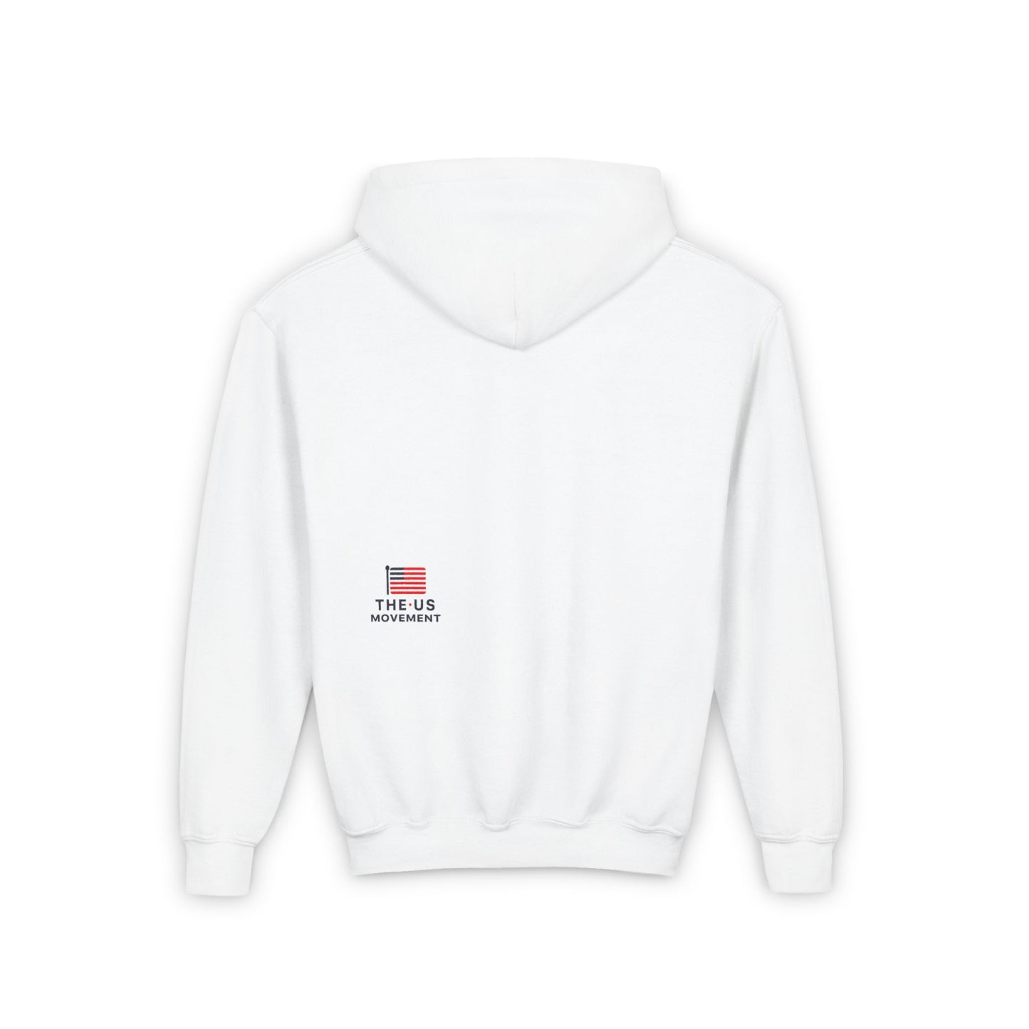 USa Youth Bubble Hoodie - White/Grey