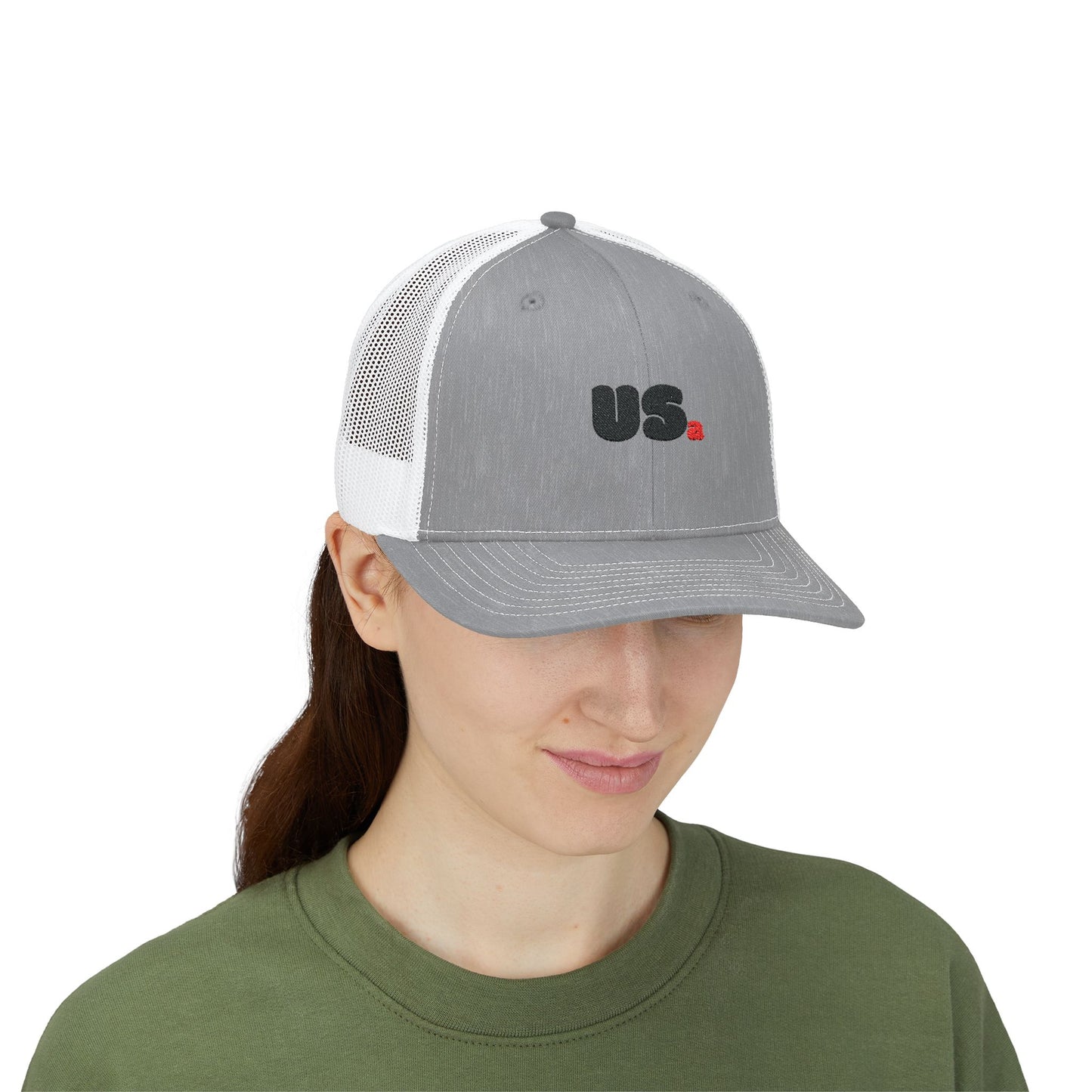 USa Bubble Trucker Hat - Grey