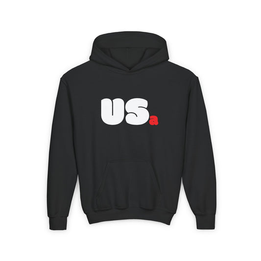 USa Youth Bubble Hoodie - Navy/Black