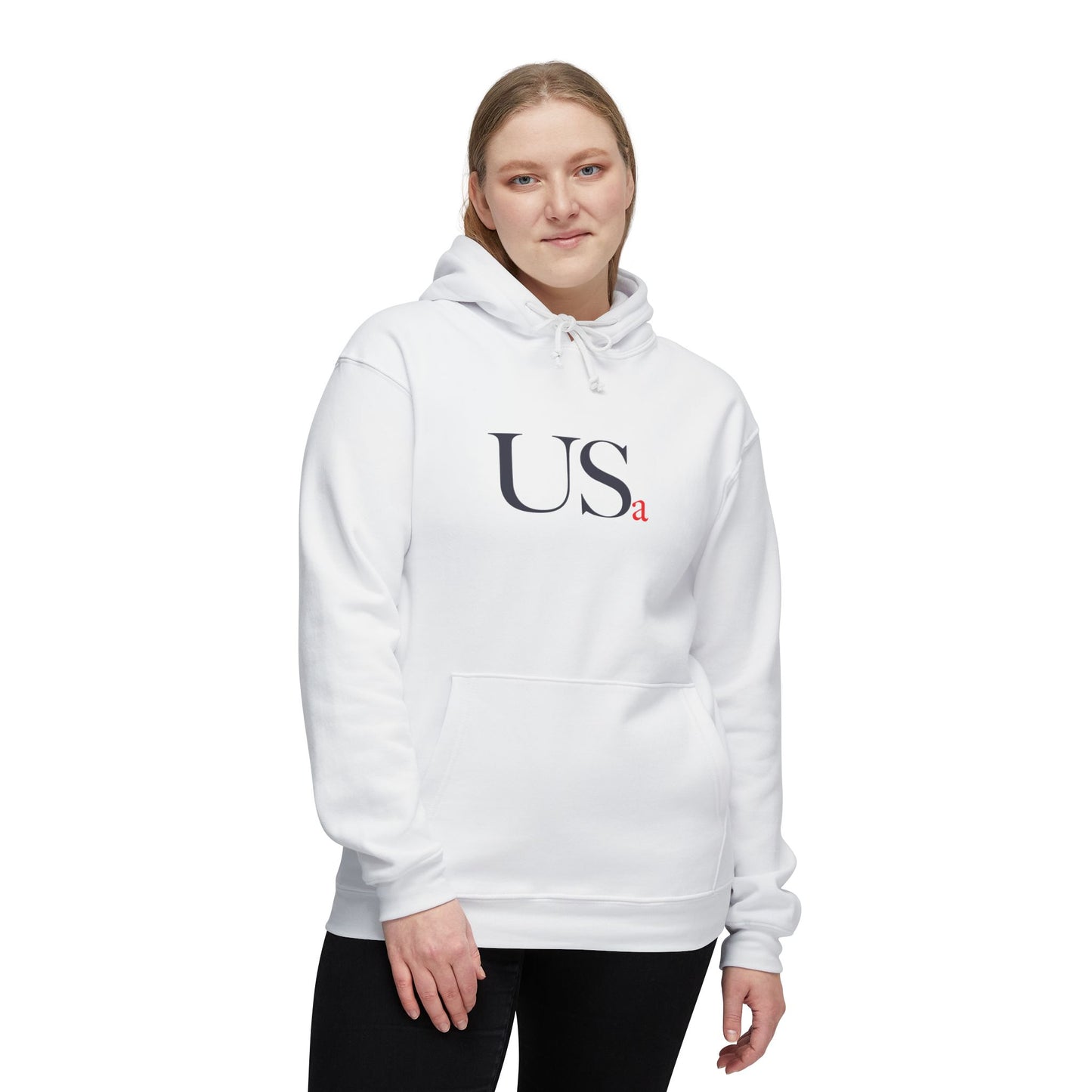 Standard USa Hoodie - White/Grey (Made in USA)