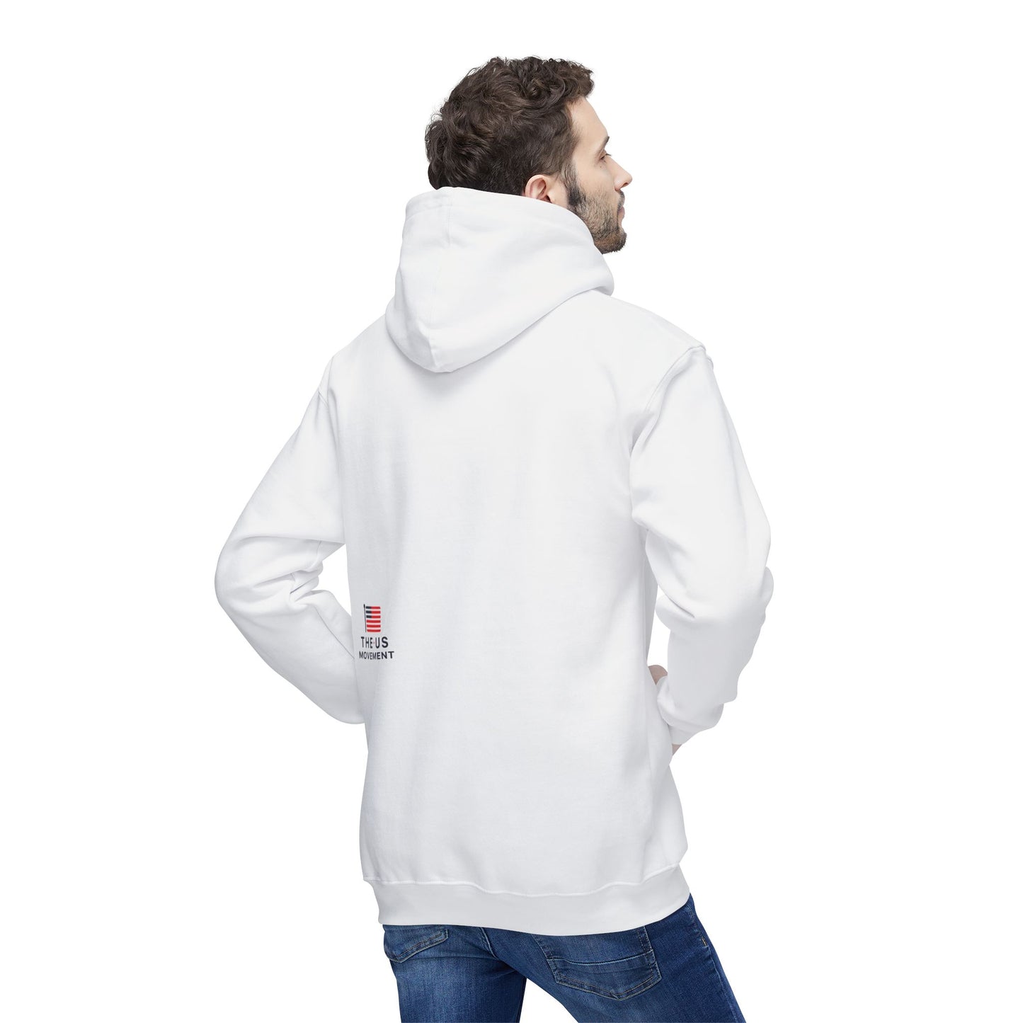 Standard USa Hoodie - White/Grey (Made in USA)