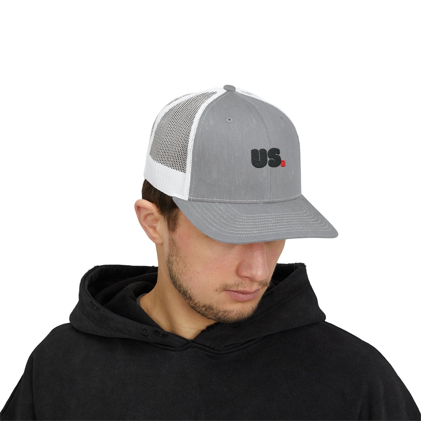 USa Bubble Trucker Hat - Grey