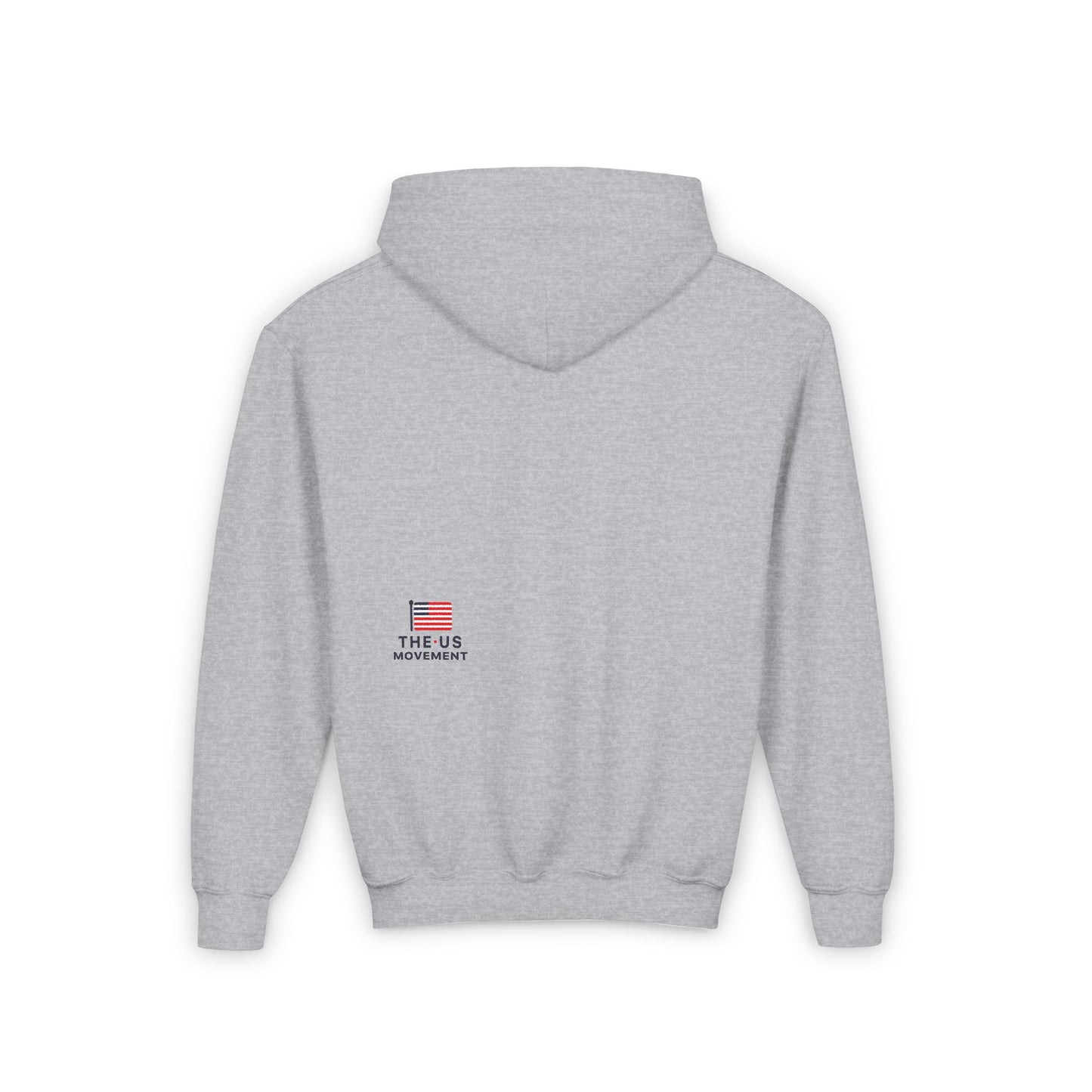 USa Youth Bubble Hoodie - White/Grey