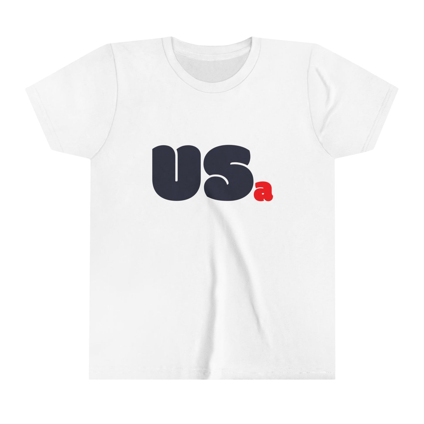 USa Youth Bubble Tee - White/Grey