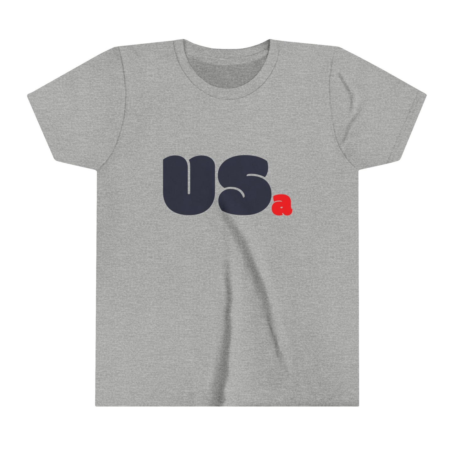 USa Youth Bubble Tee - White/Grey